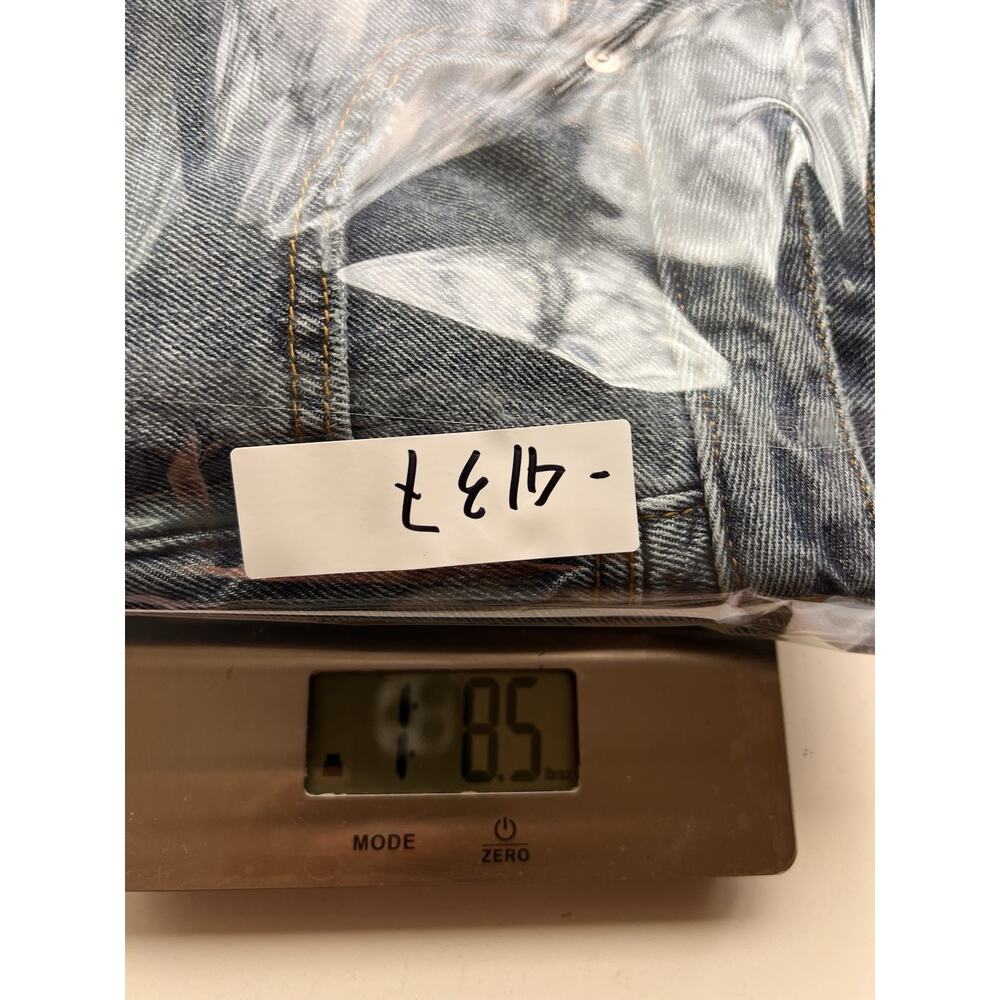 CLEO + Wolf Women's High Rise Straight Jeans Embroidered Patchwork 31x30 Boho - Picture 16 of 16